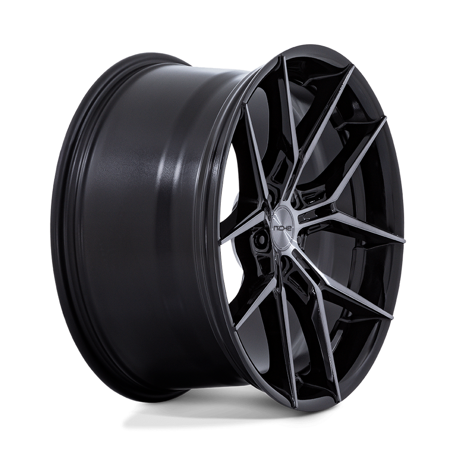 Niche NC279 Prodigy 5 18x8.5 Gloss Black w/Dark Tinted Clear 35mm ET 72.56mm CB 5x114.3