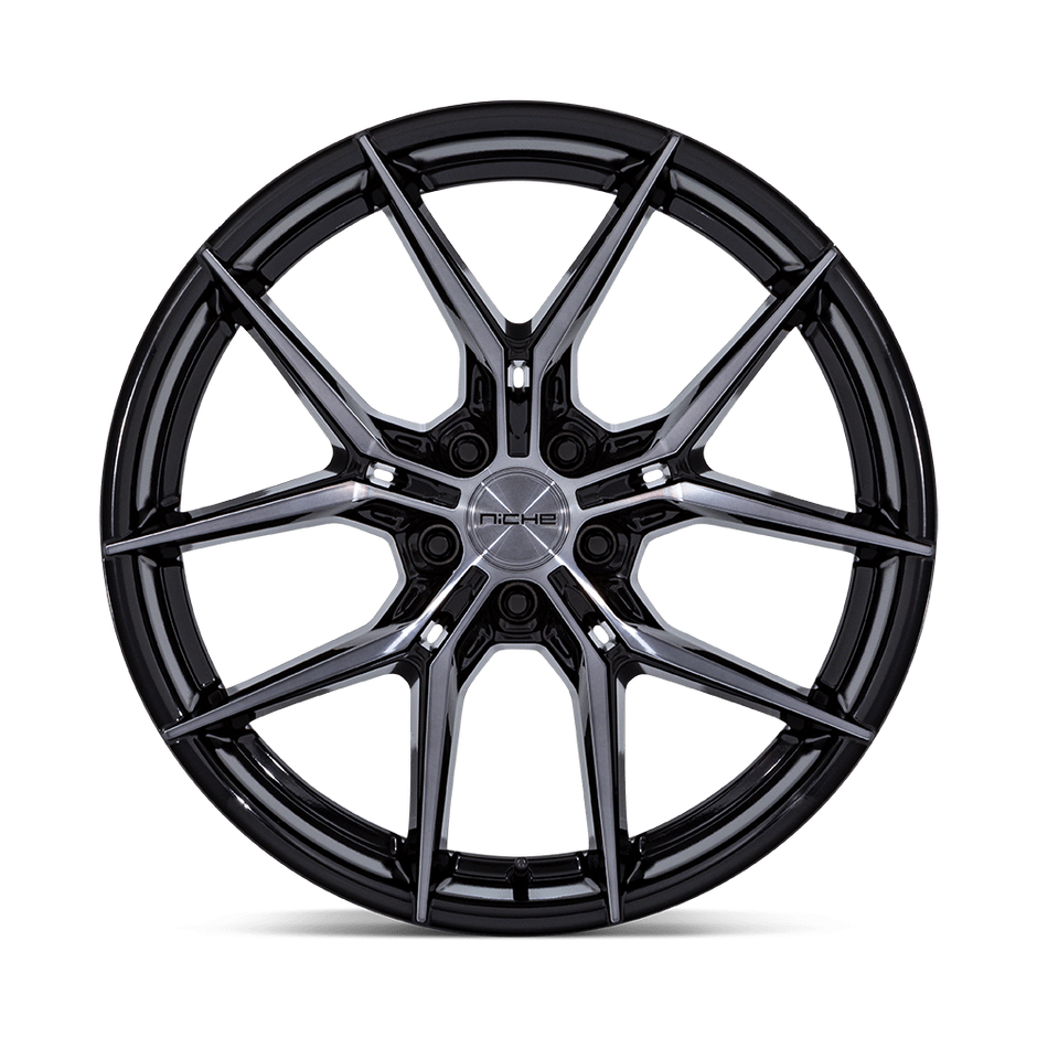 Niche NC279 Prodigy 5 18x8.5 Gloss Black w/Dark Tinted Clear 35mm ET 72.56mm CB 5x114.3