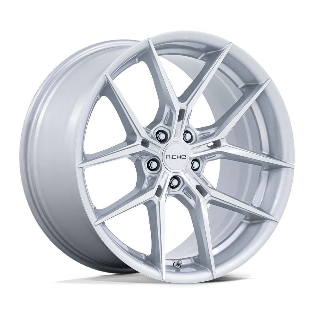 Niche NC279 Prodigy 5 18x8.5 Silver w/Machined Face 35mm ET 72.56mm CB 5x114.3