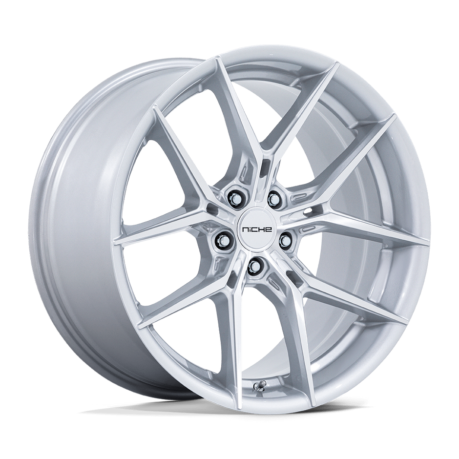 Niche NC279 Prodigy 5 18x8.5 Silver w/Machined Face 35mm ET 72.56mm CB 5x114.3