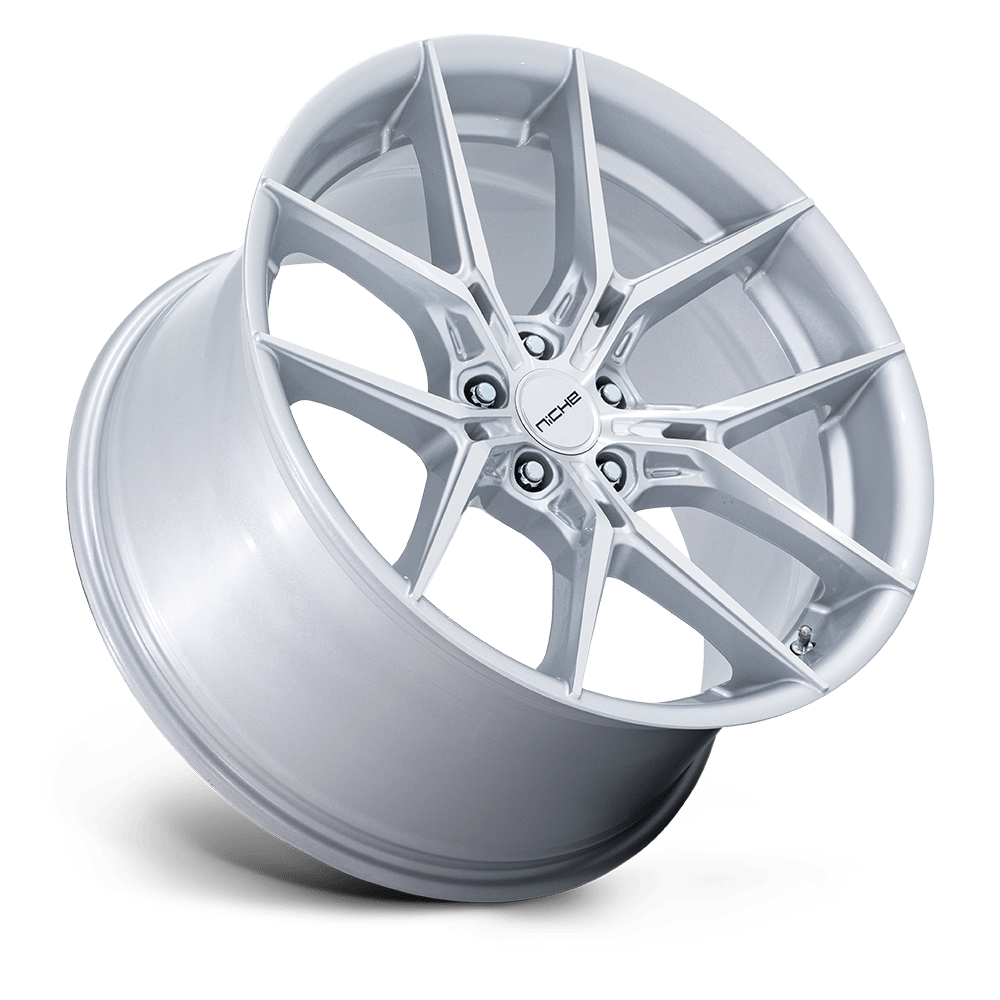 Niche NC279 Prodigy 5 18x8.5 Silver w/Machined Face 35mm ET 72.56mm CB 5x114.3