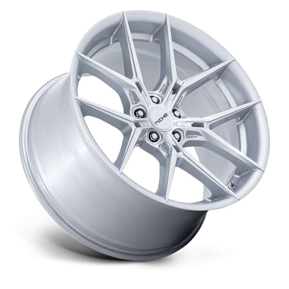 Niche NC279 Prodigy 5 18x8.5 Silver w/Machined Face 35mm ET 72.56mm CB 5x114.3