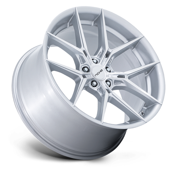 Niche NC279 Prodigy 5 24x10 Silver w/Machined Face 20mm ET 84.1mm CB 5x130