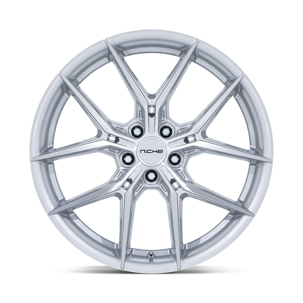 Niche NC279 Prodigy 5 18x8.5 Silver w/Machined Face 35mm ET 72.56mm CB 5x114.3