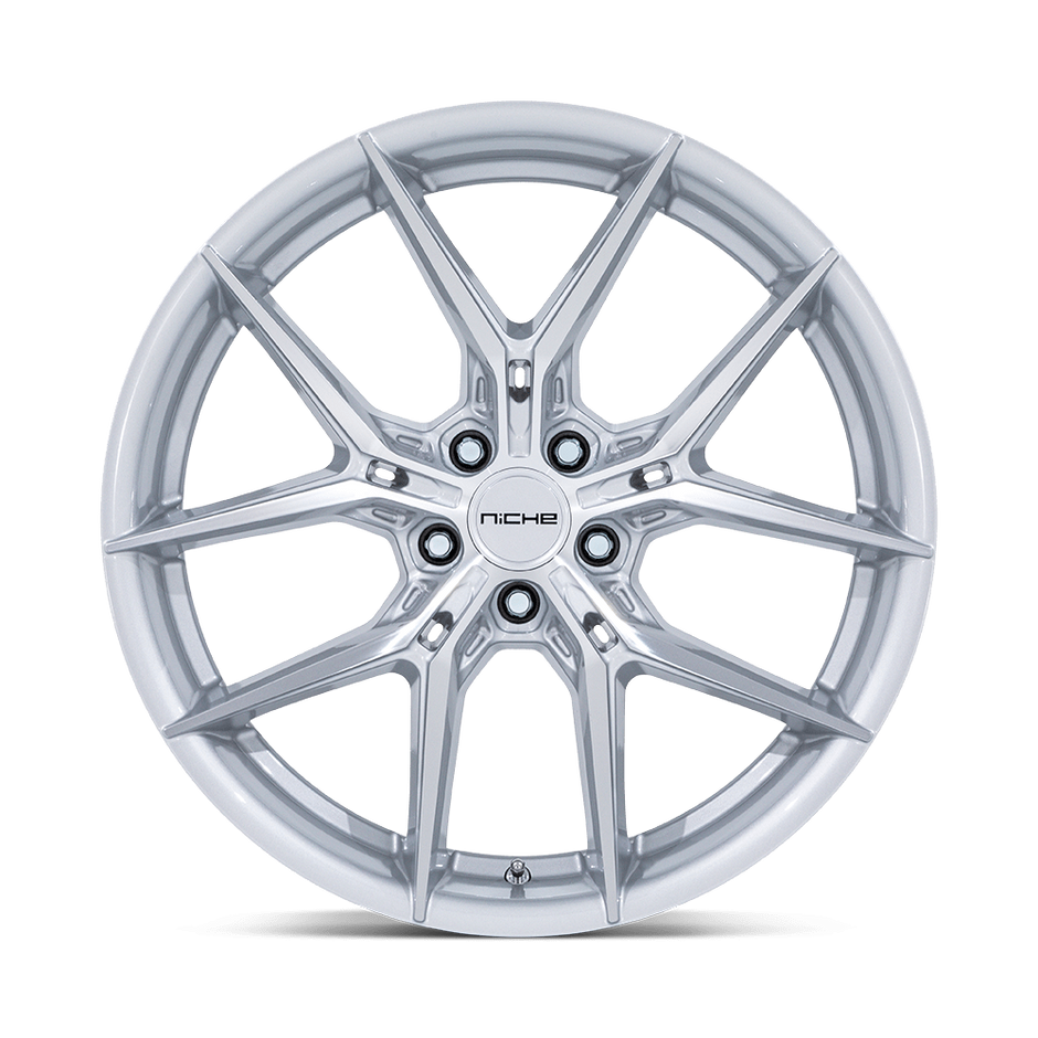 Niche NC279 Prodigy 5 18x8.5 Silver w/Machined Face 35mm ET 72.56mm CB 5x114.3
