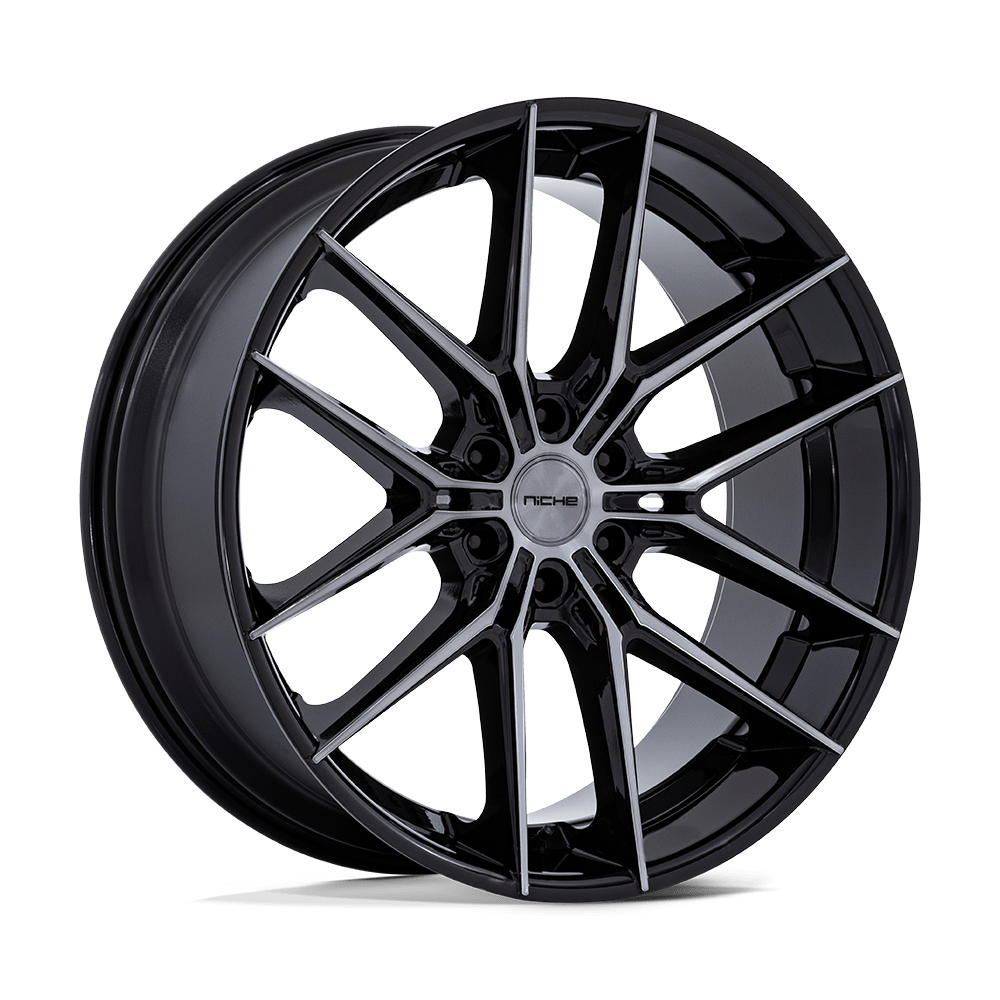 Niche NC280 Prodigy 6 24x10 Gloss Black w/Dark Tinted Clear 25mm ET 87.1mm CB 6x135