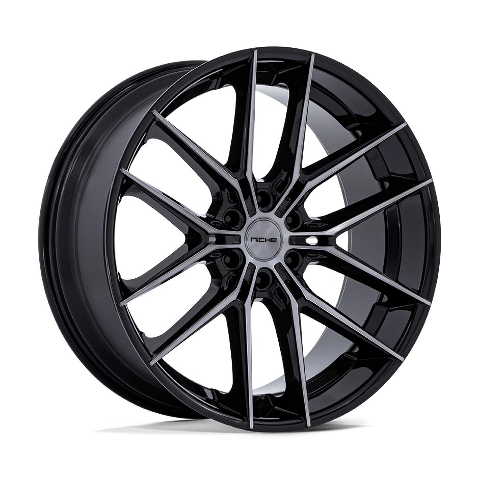 Niche NC280 Prodigy 6 24x10 Gloss Black w/Dark Tinted Clear 25mm ET 87.1mm CB 6x135