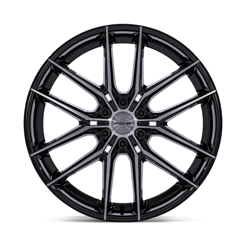 Niche NC280 Prodigy 6 22x9.5 Gloss Black w/Dark Tinted Clear 25mm ET 87.1mm CB 6x135