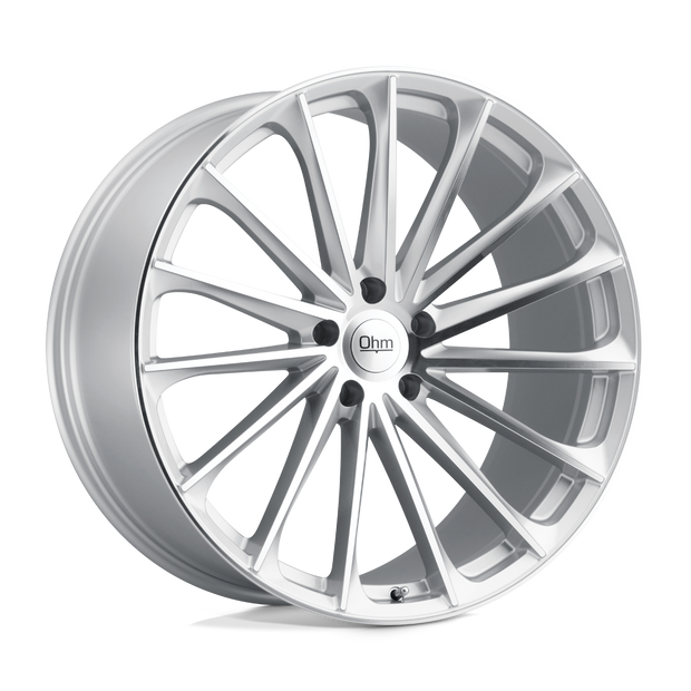 Ohm Proton 22x9 Silver w/Mirror Face 25mm ET 64.15mm CB 5x120