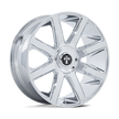 DUB Wheels DC273 Pull 24x10 Chrome 15mm ET 72.56mm CB Custom BP