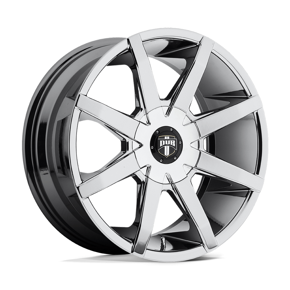 DUB Wheels S201 Push 20x8.5 Chrome Plated 35mm ET 74.5mm CB 6x120/6x132