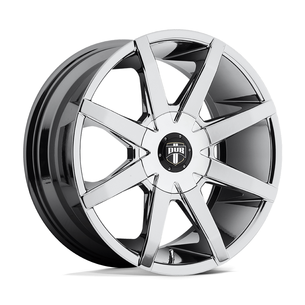 DUB Wheels S201 Push 20x8.5 Chrome Plated 10mm ET 72.6mm CB Custom BP