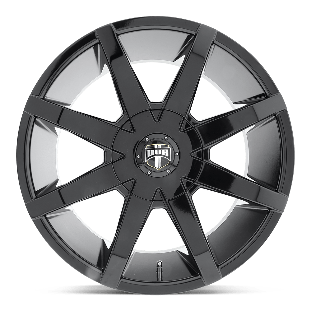 DUB Wheels S110 Push 20x8.5 Gloss Black 35mm ET 74.5mm CB 6x120/6x132