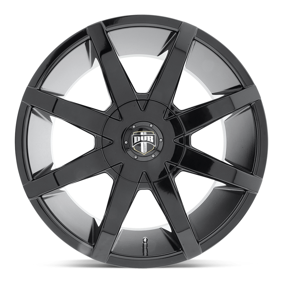 DUB Wheels S110 Push 22x9.5 Gloss Black 10mm ET 72.6mm CB Custom BP