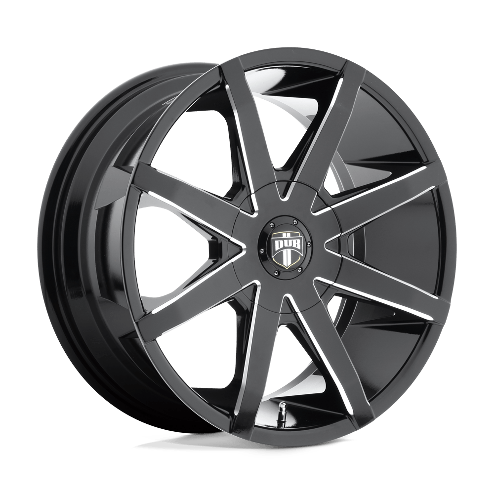 DUB Wheels S109 Push 20x8.5 Gloss Black Milled 30mm ET 78.1mm CB 6x127