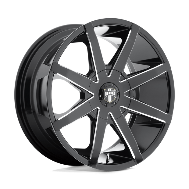 DUB Wheels S109 Push 24x9.5 Gloss Black Milled 30mm ET 100.3mm CB 6x139.7
