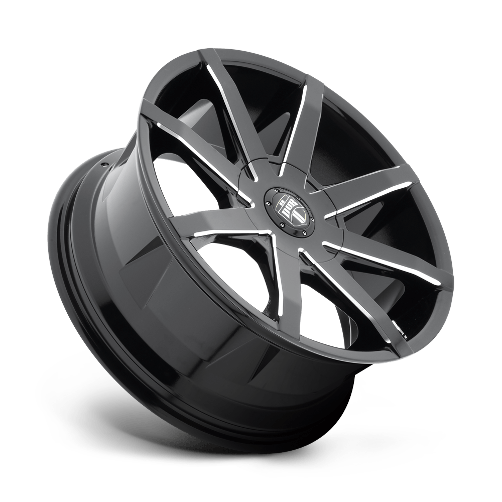 DUB Wheels S109 Push 20x8.5 Gloss Black Milled 30mm ET 78.1mm CB 6x127
