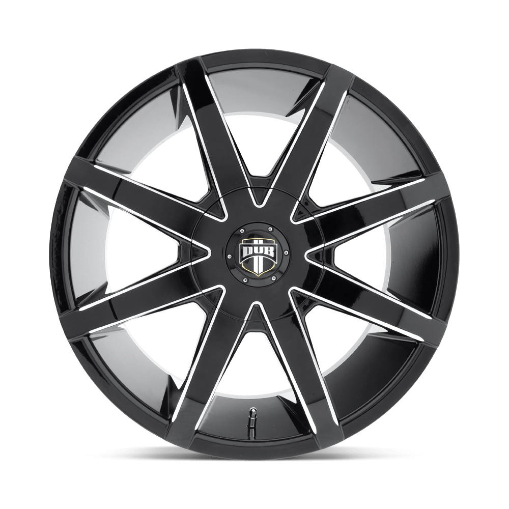DUB Wheels S109 Push 20x8.5 Gloss Black Milled 30mm ET 78.1mm CB 6x127