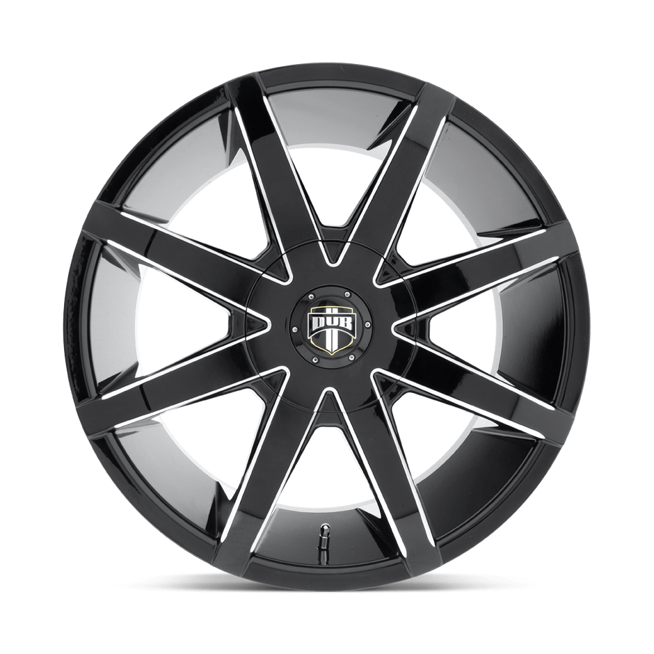 DUB Wheels S109 Push 20x8.5 Gloss Black Milled 30mm ET 78.1mm CB 6x127