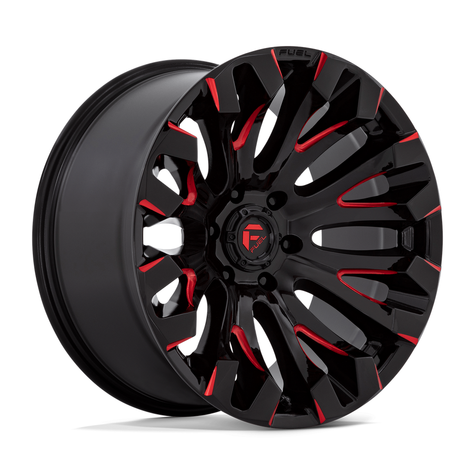 Fuel Wheels D829 Quake 18x9 Gloss Black Milled w/Red Tint 1mm ET 125.1mm CB 8x170