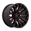 Fuel Wheels D829 Quake 18x9 Gloss Black Milled w/Red Tint 1mm ET 125.1mm CB 8x170