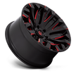 Fuel Wheels D829 Quake 18x9 Gloss Black Milled w/Red Tint 1mm ET 125.1mm CB 8x170