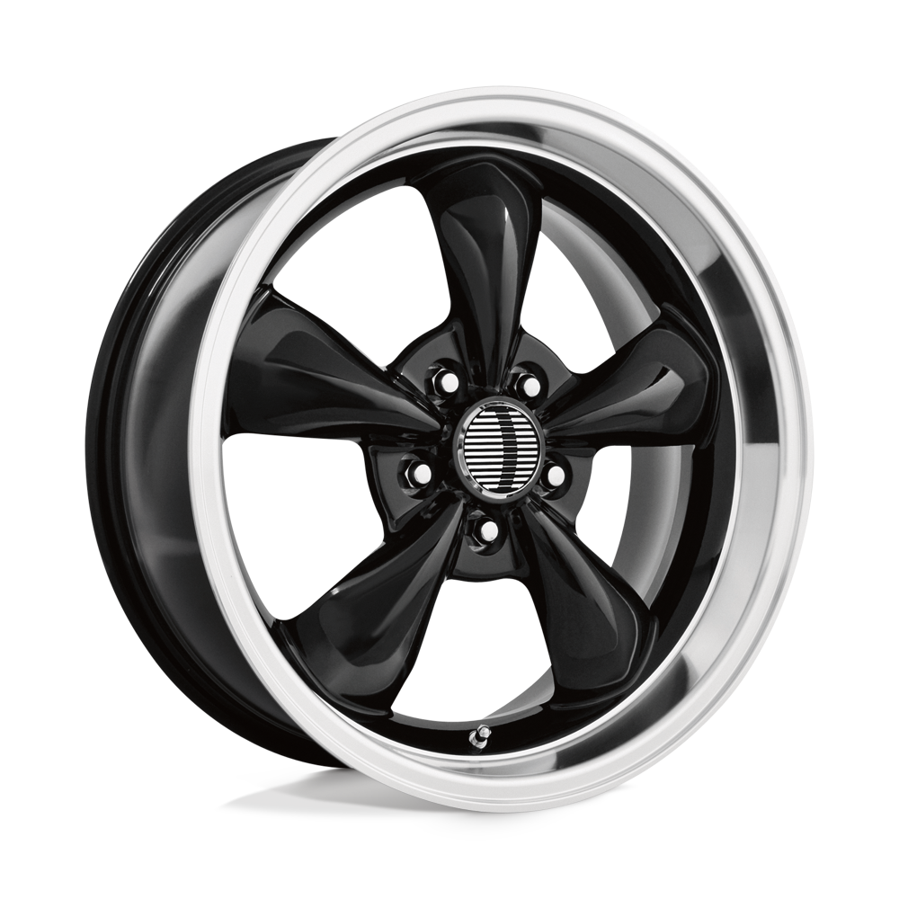 Performance Replicas PR106 18x10 Gloss Black w/Machined Lip 45mm ET 70.7mm CB 5x114.3