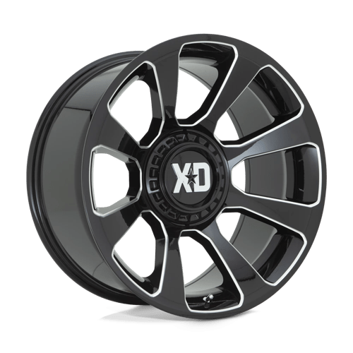 XD Wheels XD854 Reactor 20x9 Gloss Black Milled wheel