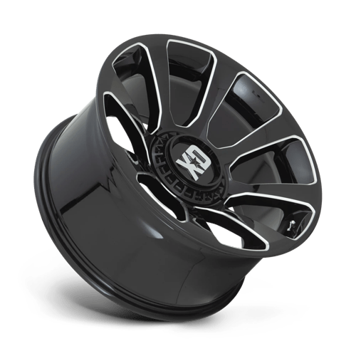 XD Wheels XD854 Reactor 20x9 Gloss Black Milled wheel