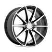 Ruff Wheels Burnout 18x8 Gloss Black w/Machined Face wheel