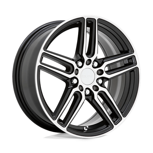 Ruff Wheels Nitro 17x7.5 Gloss Black w/Machined Face wheel