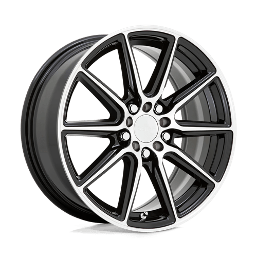 Ruff Wheels Throttle 17x7.5 Gloss Black w/Machined Face wheel