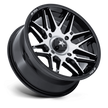 MSA Offroad Wheels M52 Radar UTV 16x7 Gloss Black w/Machined Face 10mm ET 86mm CB 4x110