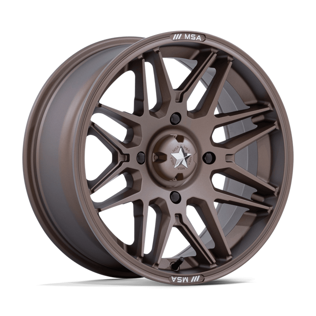 MSA Offroad Wheels M52 Radar UTV 16x7 Matte Bronze 10mm ET 96mm CB 4x137