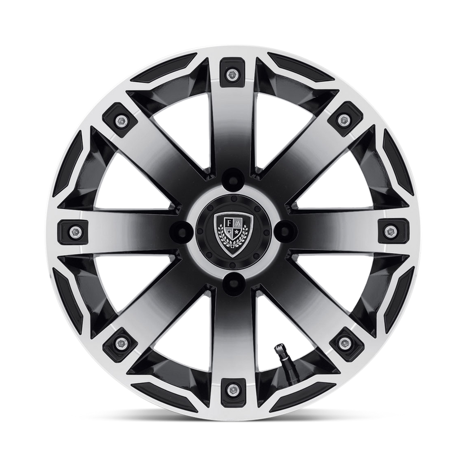 Fairway Alloys FA143 Rage 12x7 Machined Gloss Black -47mm ET 70.7mm CB 4x101.6