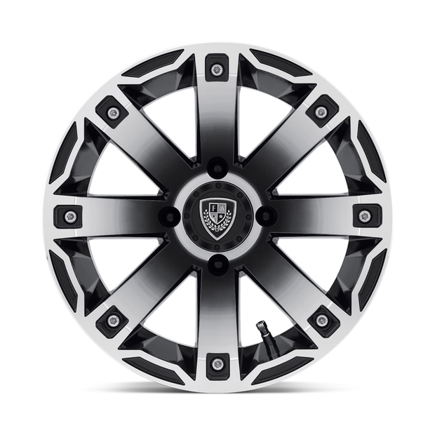 Fairway Alloys FA143 Rage 12x7 Machined Gloss Black -47mm ET 70.7mm CB 4x101.6