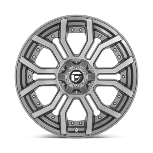 Fuel Wheels D713 Rage Platinum 20x10 Brushed Gunmetal w/Tinted Clear -18mm ET 125.1mm CB 8x170