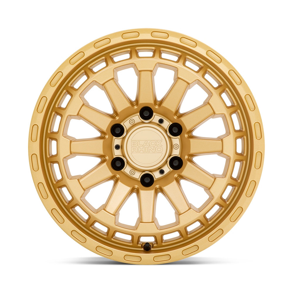 Black Rhino Hard Alloys Raid 17x8.5 Gold 0mm ET 112.1mm CB 6x139.7