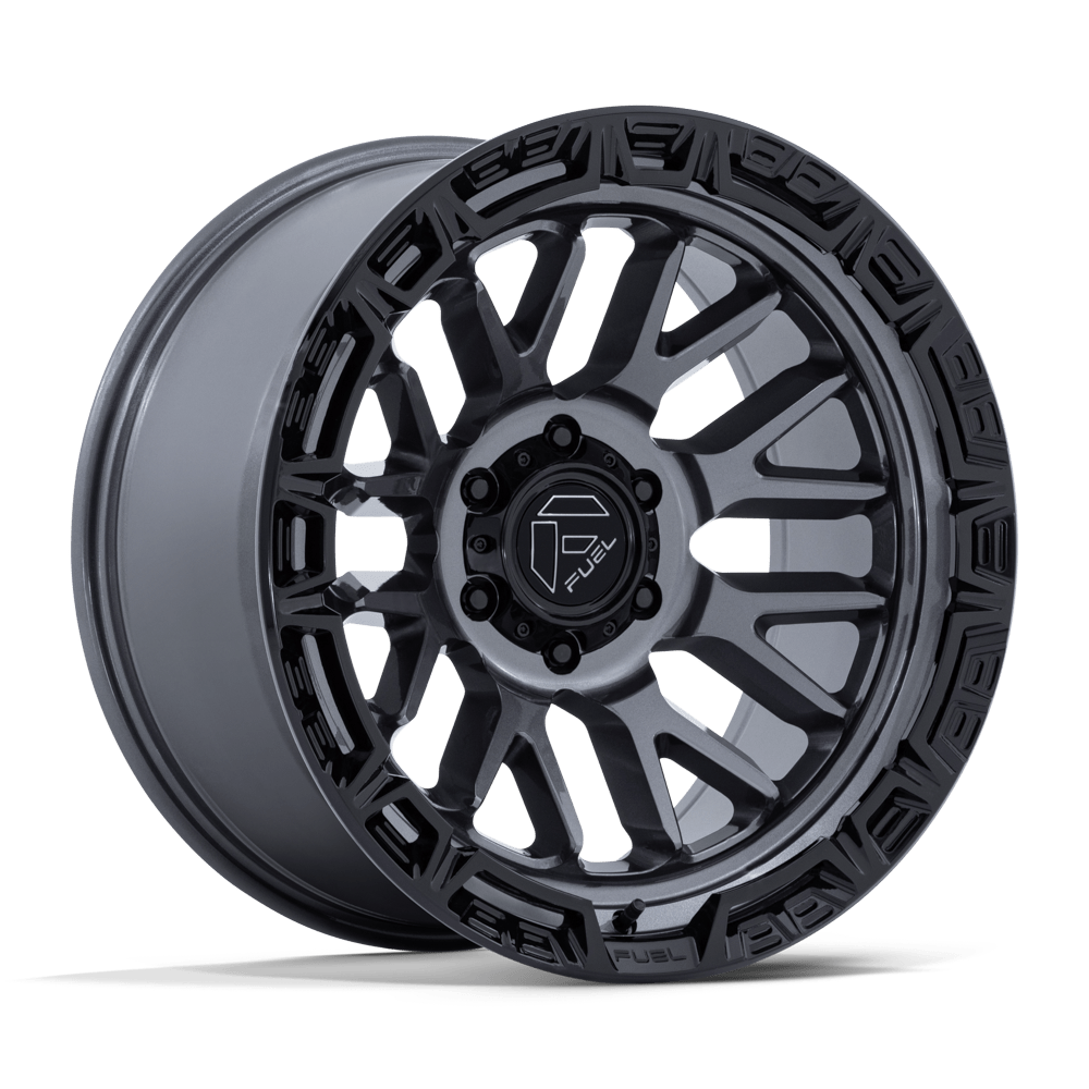 Fuel Wheels FC890 Rail 17x9 Gloss Gunmetal w/Gloss Black Lip 1mm ET 71.5mm CB 5x127