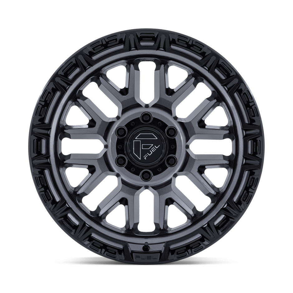 Fuel Wheels FC890 Rail 17x9 Gloss Gunmetal w/Gloss Black Lip 1mm ET 71.5mm CB 5x127