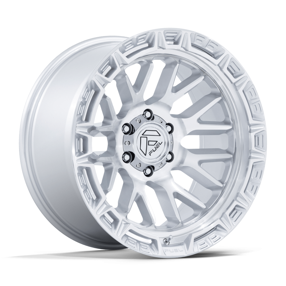 Fuel Wheels FC890 Rail 17x9 Gloss Silver w/Machined Face 1mm ET 71.5mm CB 5x127