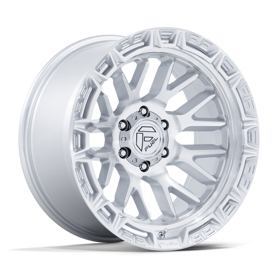 Fuel Wheels FC890 Rail 17x9 Gloss Silver w/Machined Face 1mm ET 71.5mm CB 5x127