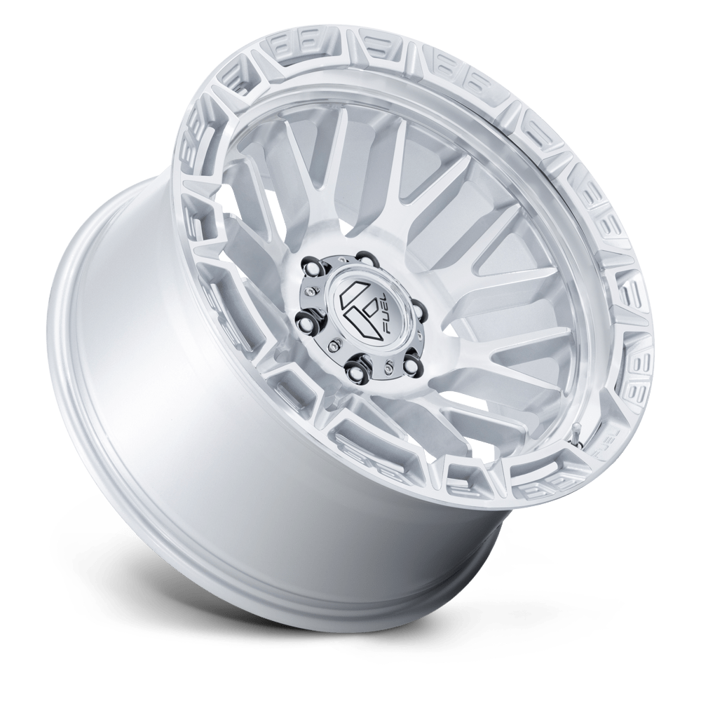 Fuel Wheels FC890 Rail 17x9 Gloss Silver w/Machined Face 1mm ET 71.5mm CB 5x127