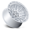 Fuel Wheels FC890 Rail 17x9 Gloss Silver w/Machined Face 1mm ET 71.5mm CB 5x127