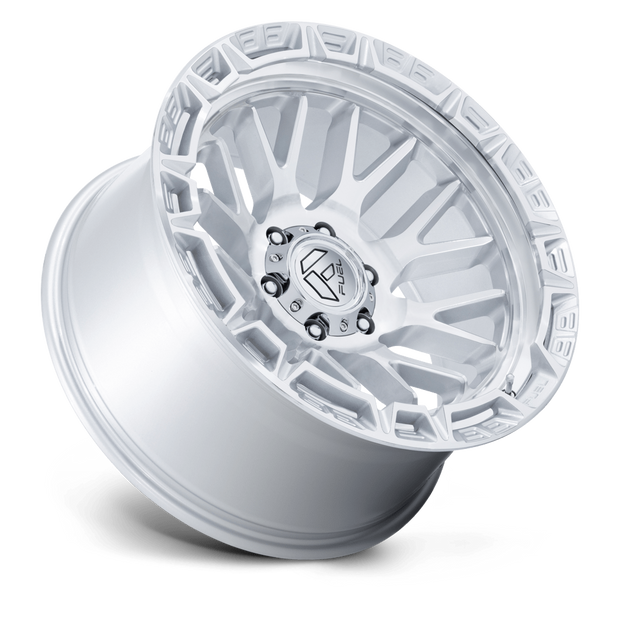 Fuel Wheels FC890 Rail 17x9 Gloss Silver w/Machined Face 1mm ET 71.5mm CB 5x127