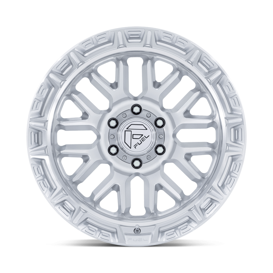 Fuel Wheels FC890 Rail 17x9 Gloss Silver w/Machined Face 1mm ET 71.5mm CB 5x127