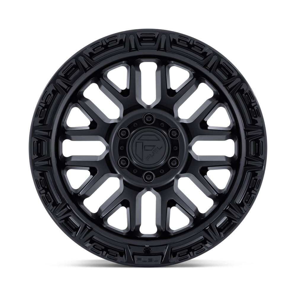 Fuel Wheels FC890 Rail 17x9 Matte Black w/Gloss Black Lip 1mm ET 71.5mm CB 5x127