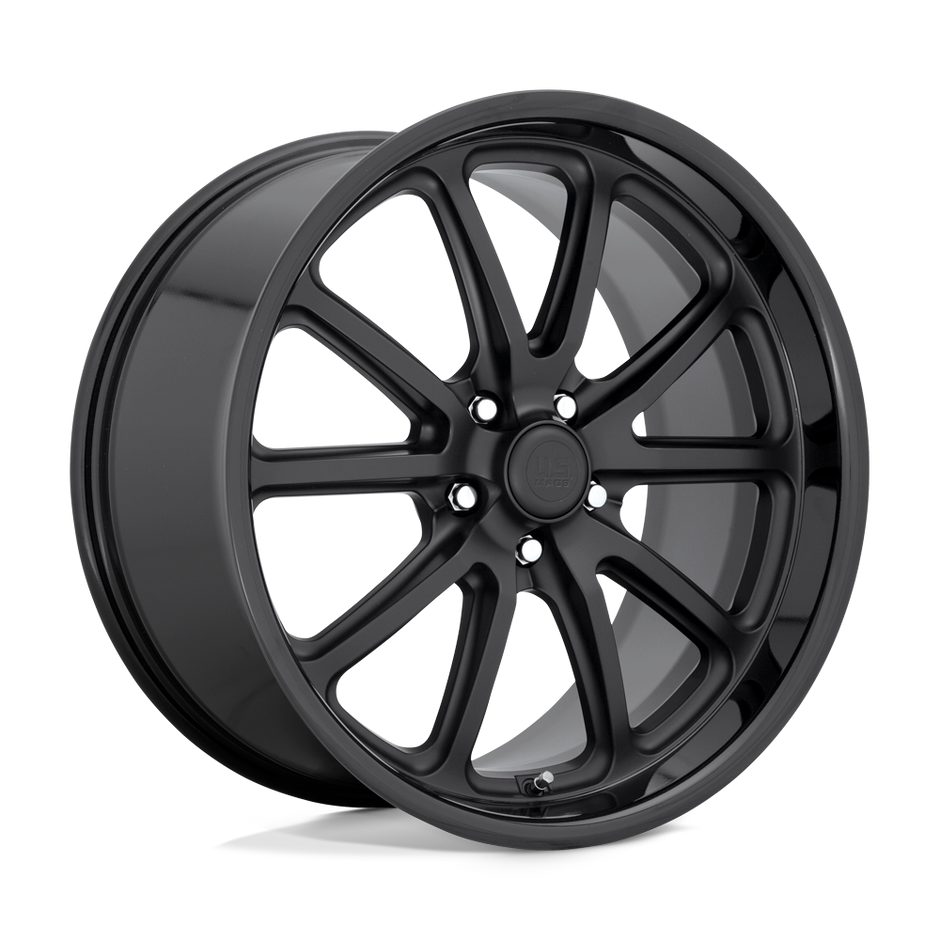 U.S. Mags U123 Rambler 18x8 Gloss Black w/Matte Black 1mm ET 72.56mm CB 5x120.65