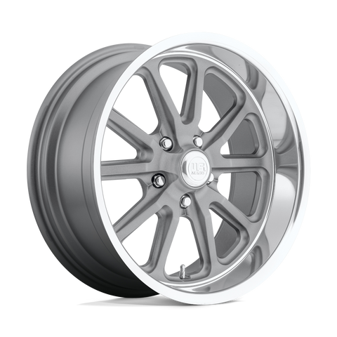 U.S. Mags U111 Rambler 20x9.5 Textured Gray w/ Diamond Cut Lip 1mm ET 78.1mm CB 5x127