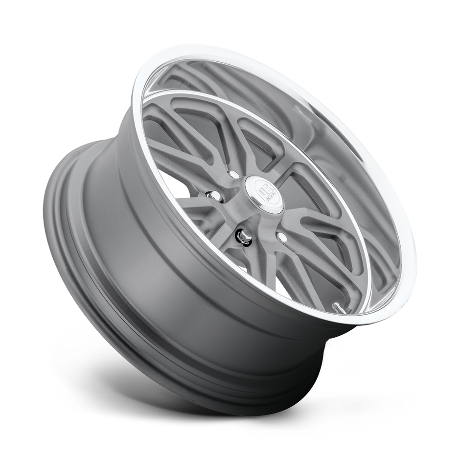 U.S. Mags U111 Rambler 17x7 Textured Gray w/ Diamond Cut Lip 1mm ET 72.56mm CB 5x120.65